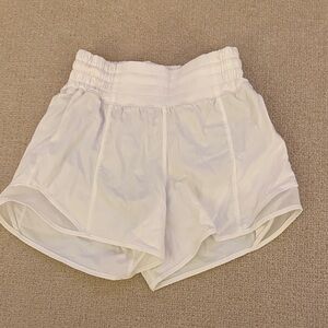 Lululemon, size 0, 4 inch white